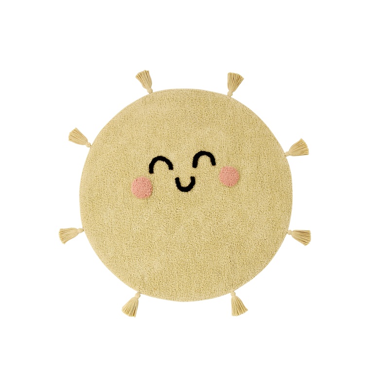Lorena Canals Mr Wonderful Sweet & Cozy You're My Sunshine Machine Washable Cotton Rug