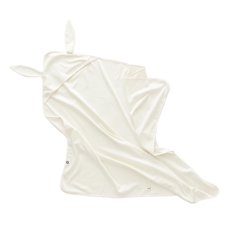 Oeuf Bunny Blanket White/Checks