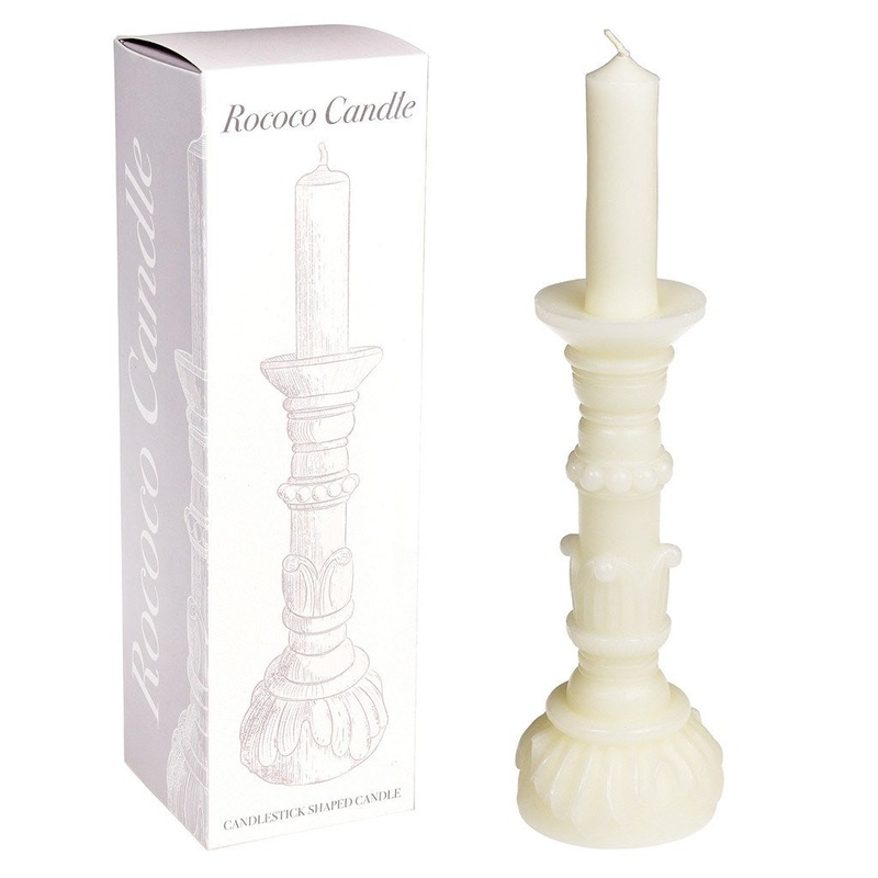 Rex Ivory Rococo Candle
