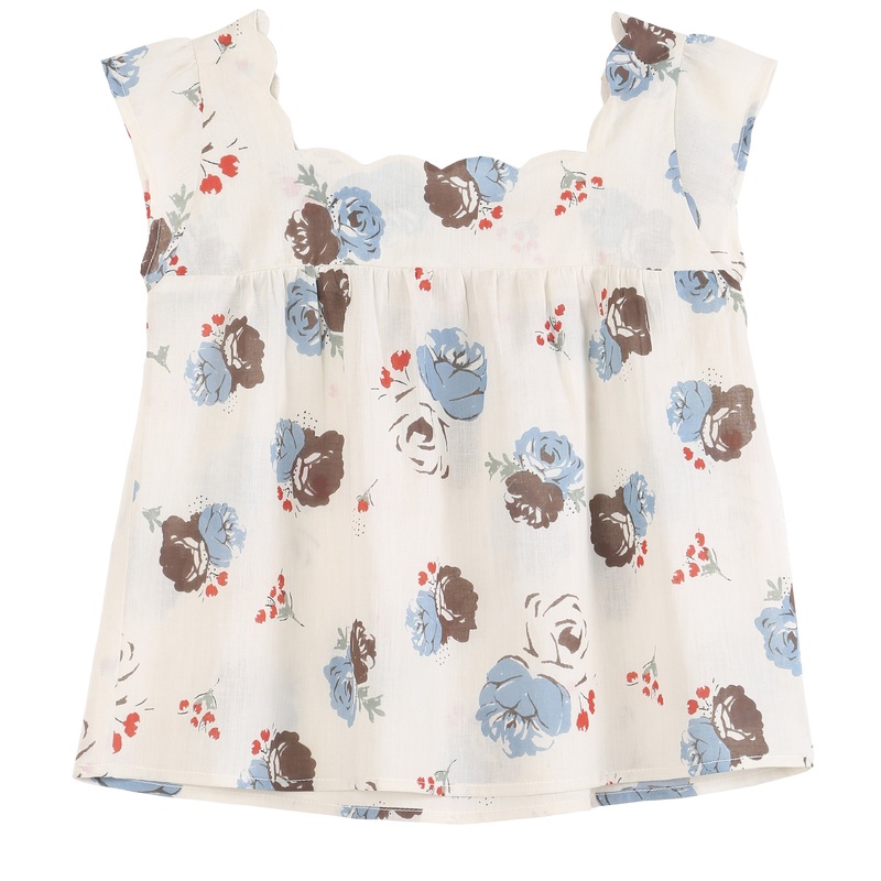 Emile Et Ida Blouse Bouquet Bleu