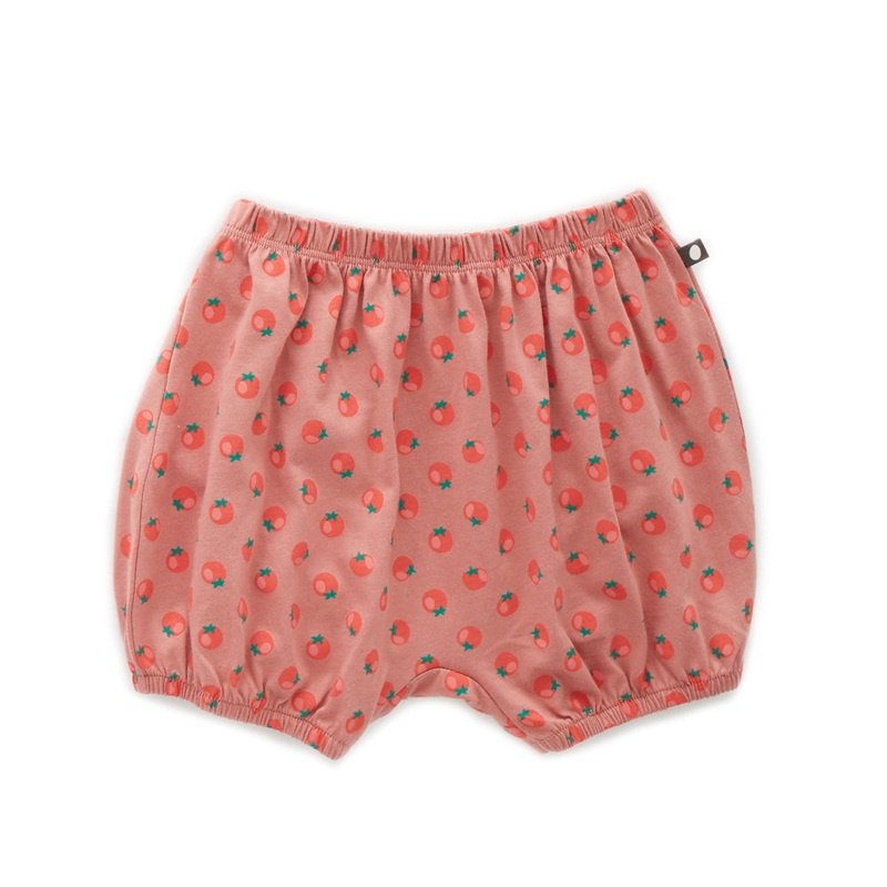 Oeuf Bubble Shorts Tomato Print/Coral Almond