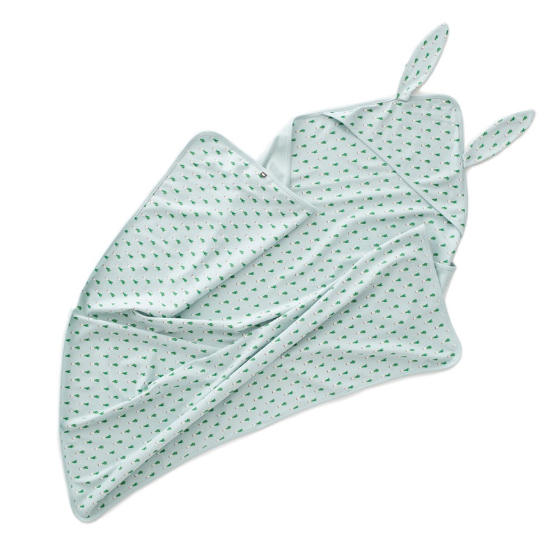 Oeuf Bunny Blanket Leek Print OS