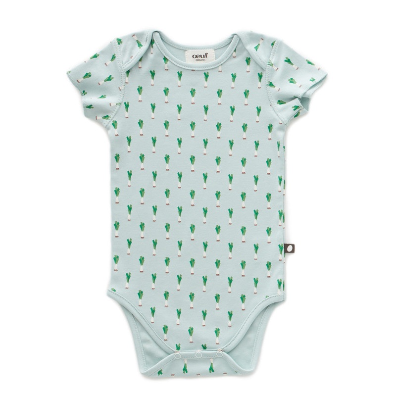 Oeuf Onesie Leek Print