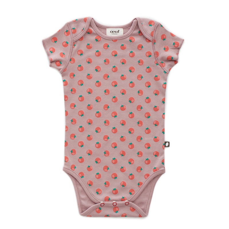 Oeuf Onesie Tomato Print