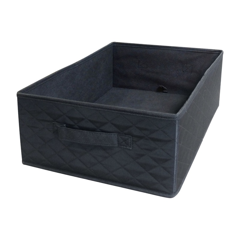 Quax Baskets Quilted Black Smart Bath Unit