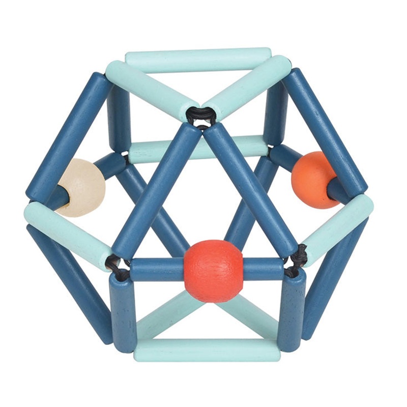 Bass & Bass Rattle & Teether Baby Grabber Classic Deep Blue