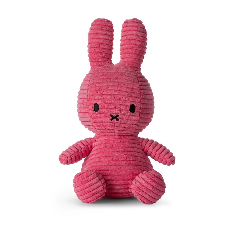 Miffy Sitting Corduroy Bubblegum Pink - 23cm