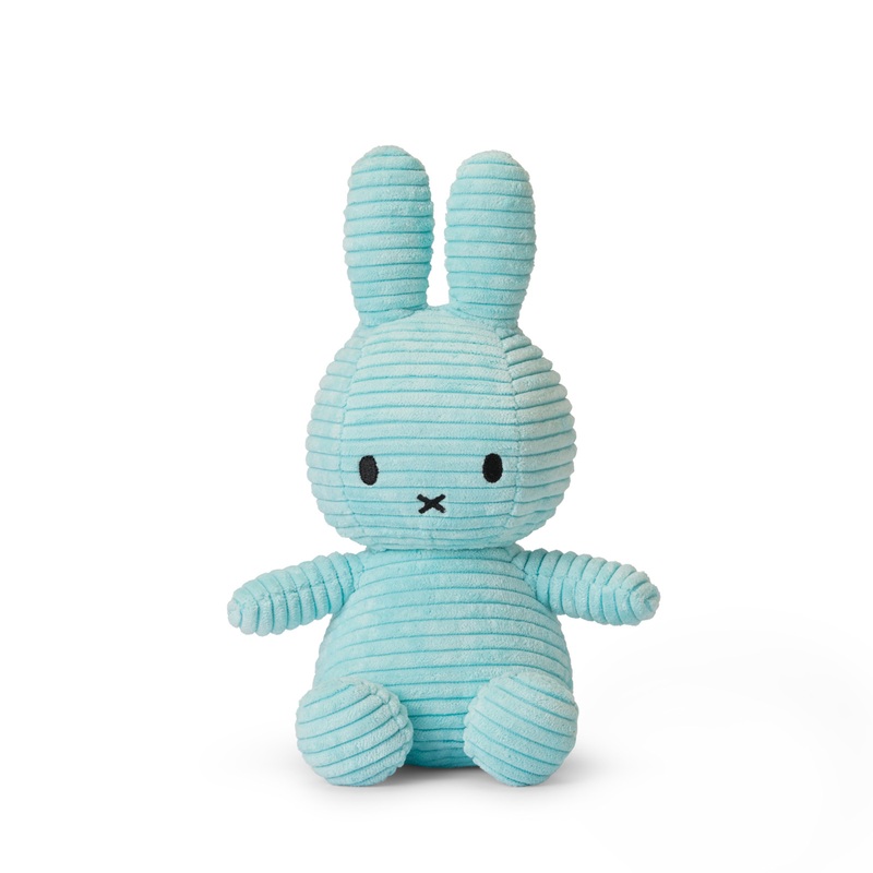 Miffy Sitting Corduroy Turquoise - 23cm