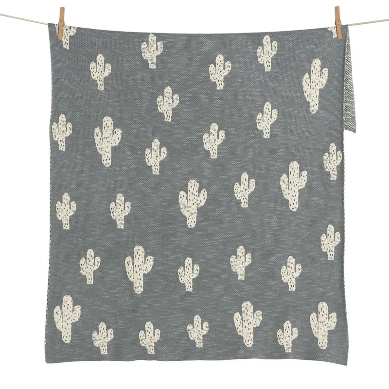 Quax Knitted Blanket - Cactus - 80x100cm