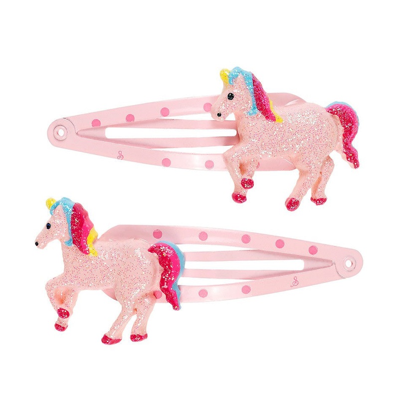 Souza 2pcs Hairclip Angel Unicorn L. Pink