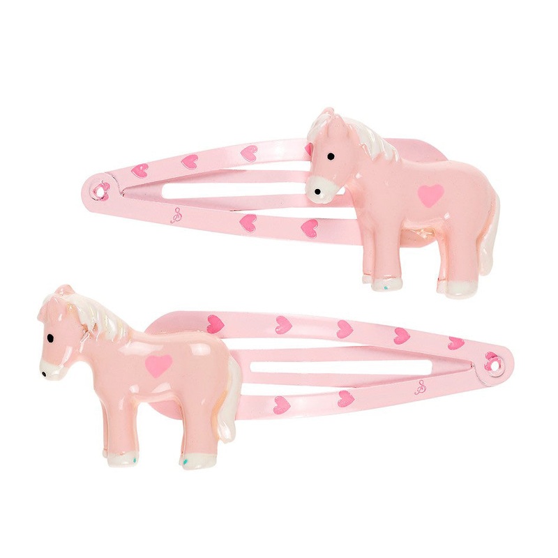 Souza 2pcs Hairclip Cira Horse L. Pink