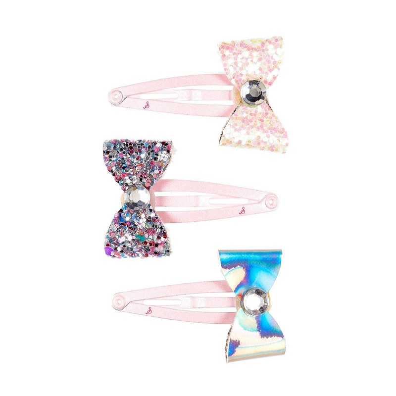 Souza 3pcs Hair Clips Nour Bow L.Pink