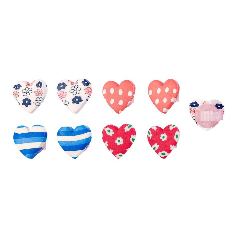 Souza 4 Pairs Hair Clips Mini Hearts Tita Multi Color