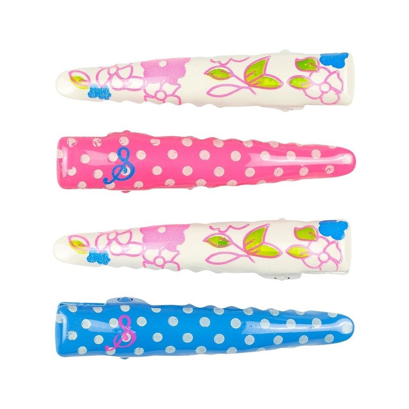 Souza 4pcs Hair Claws Tess with Flower Dots