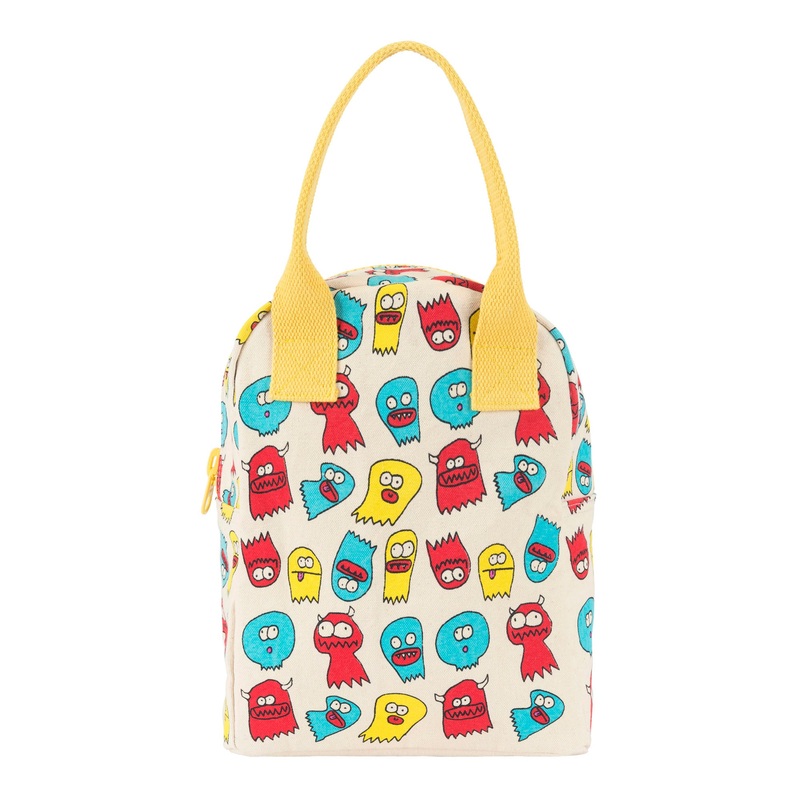 Fluf Zipper Lunch Bag - Jelly Ghosts