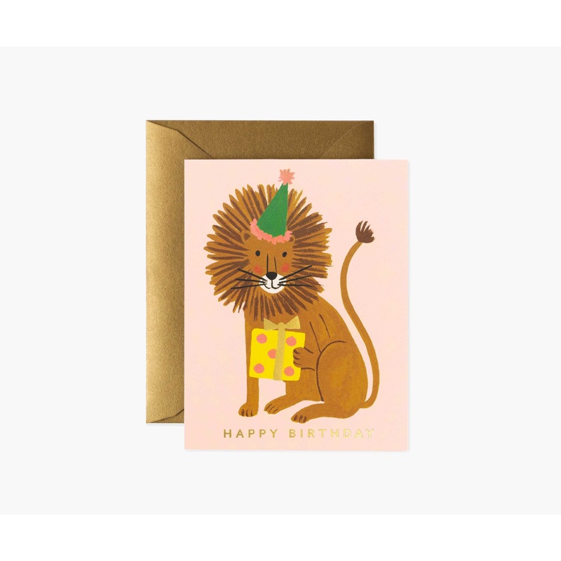 Rifle Paper Co Lion Birthday Card