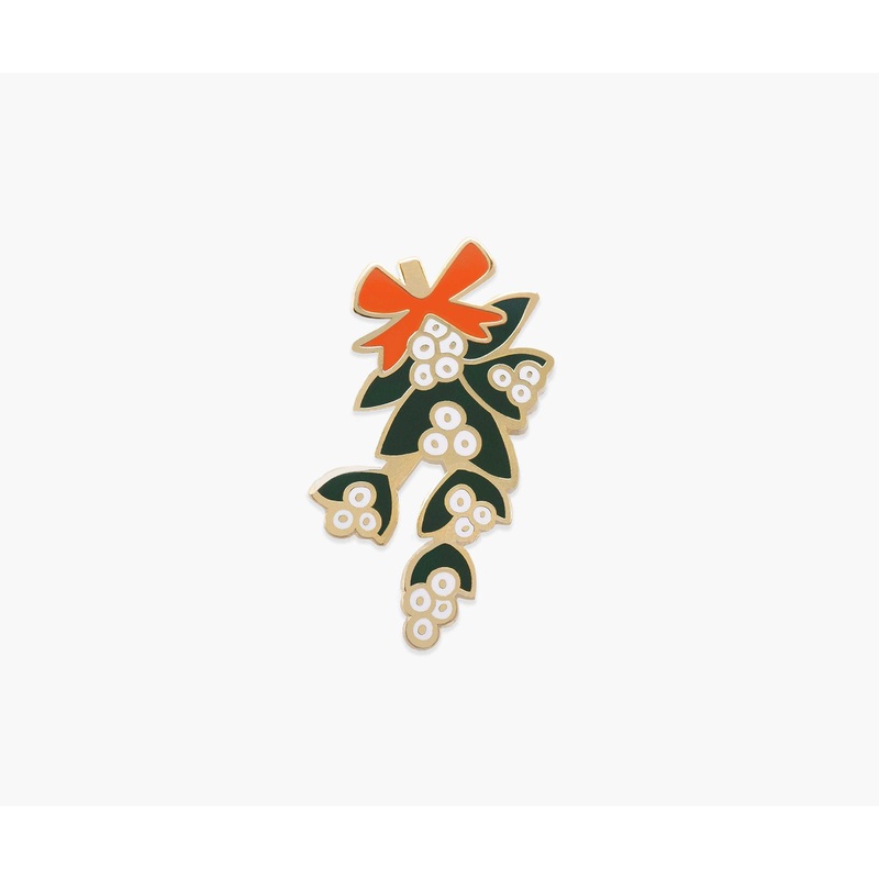 Rifle Paper Co Mistletoe Enamel Pin