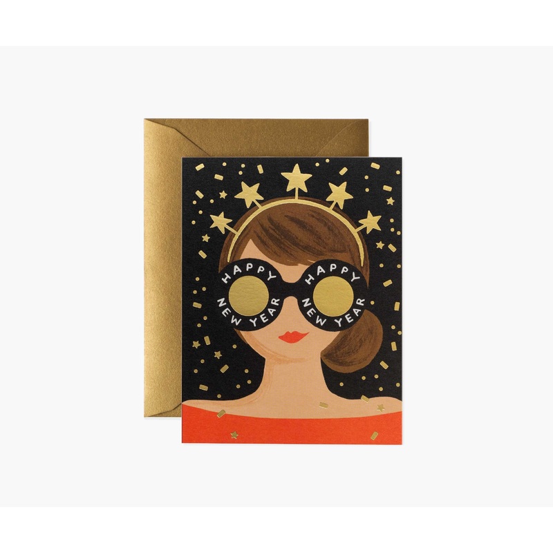 Rifle Paper Co New Year Girl Card
