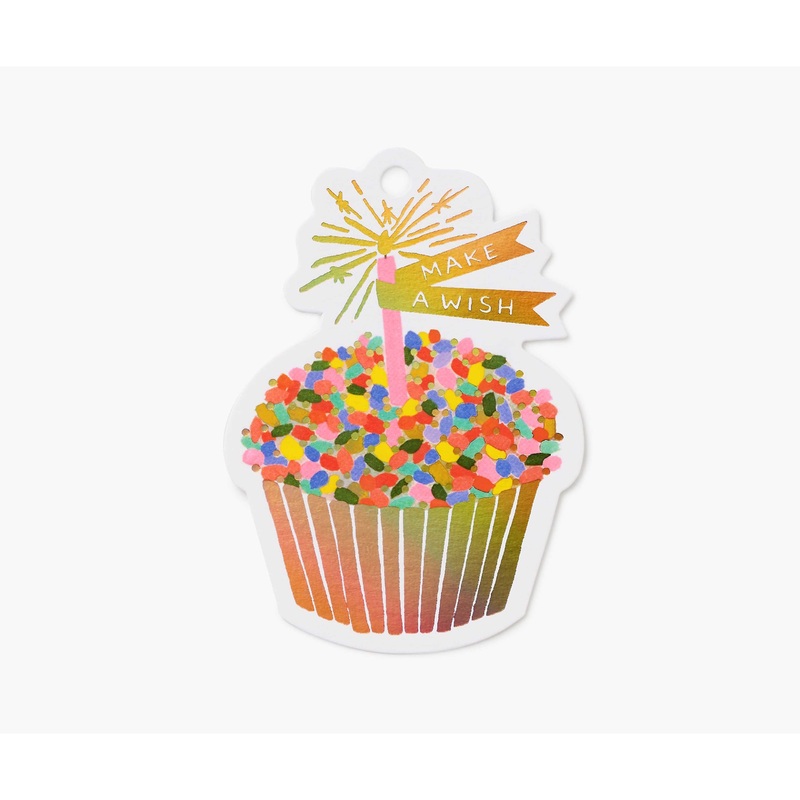 Rifle Paper Co Pack of 8 Cupcake Die-Cut Gift Tags