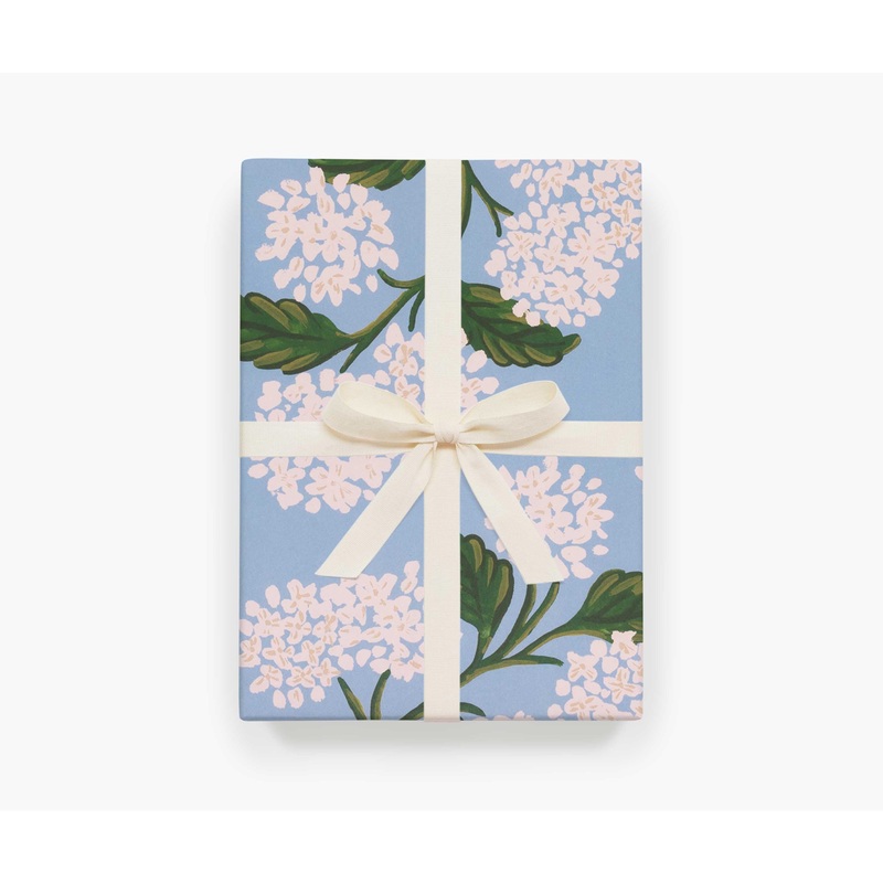Rifle Paper Co Roll of 3 Hydrangea Wrapping Sheets
