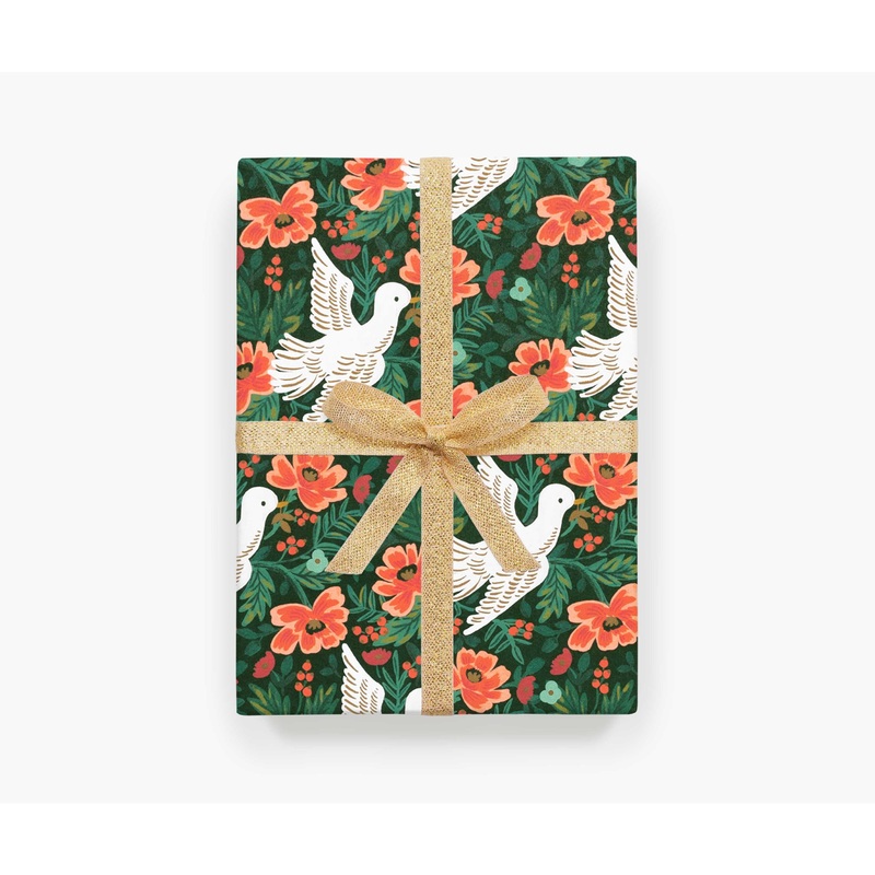 Rifle Paper Co Roll of 3 Peace Dove Wrapping Sheets