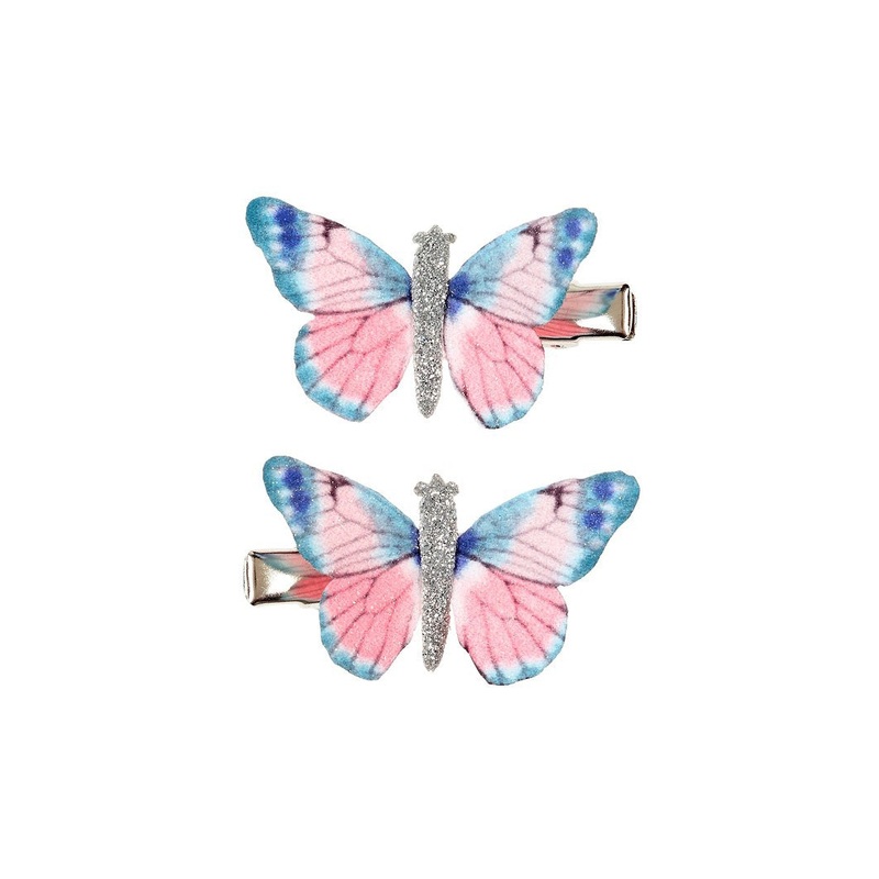 Souza 2pcs Hair Claws Elin Butterlfy Blue