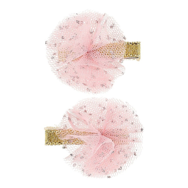 Souza 2pcs Hair Claws Lauren L.Pink Flower