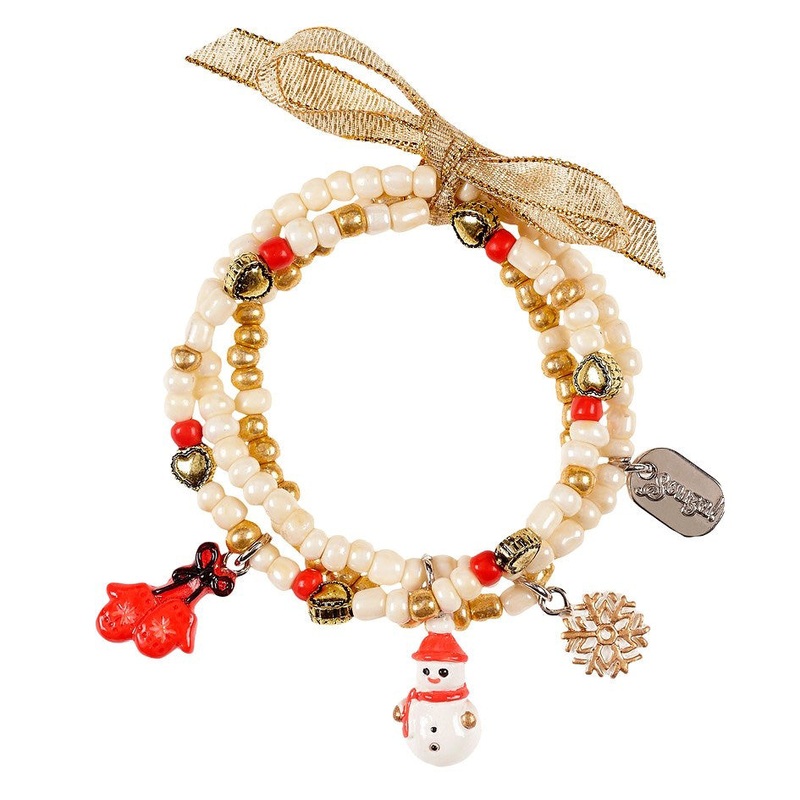 Souza 3pcs Bracelet Kalina Winter with Charms Off White