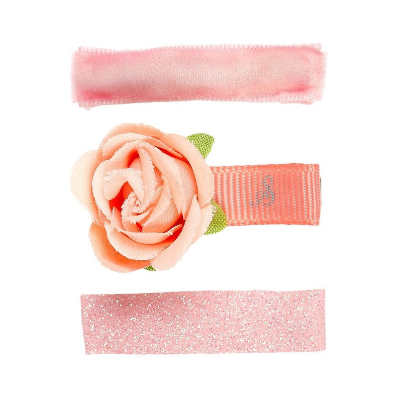 Souza 3pcs Hair Claw Julienne Bow Salmon