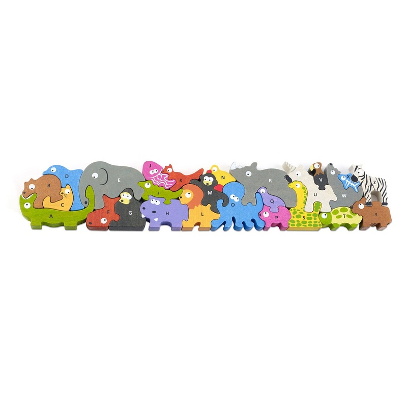 BeginAgain Jumbo Animal Parade A To Z Puzzle