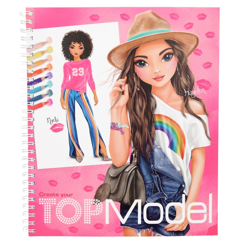 Depesche Create Your Topmodel Colouring Book