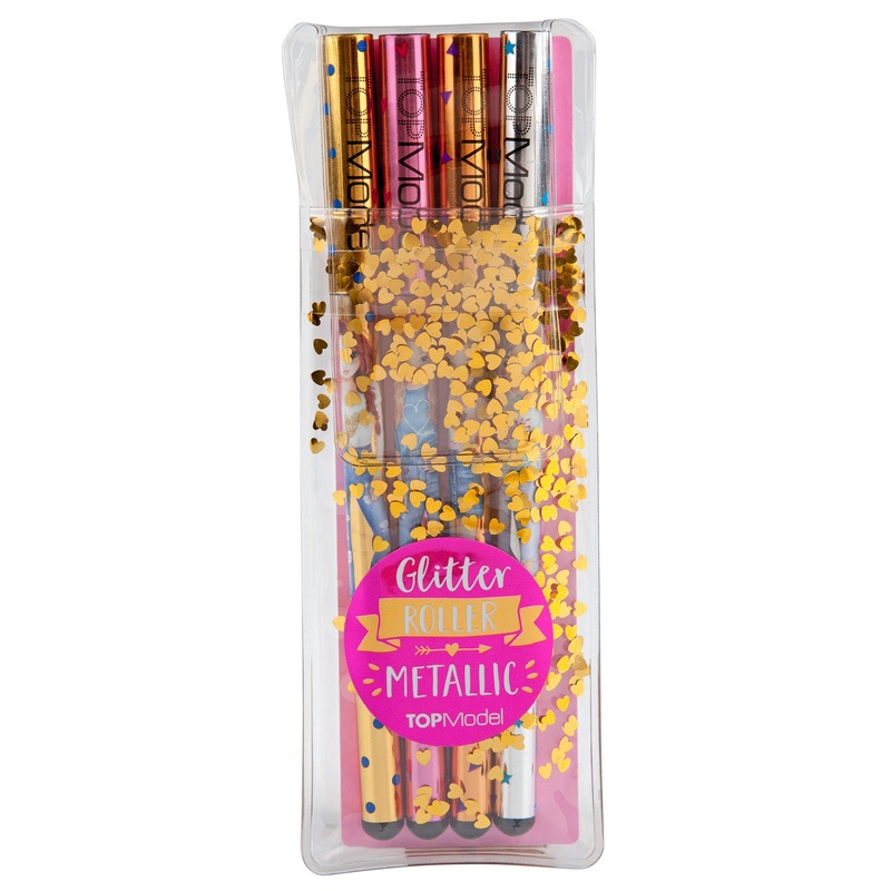 Depesche Topmodel Gelpen Set 4 Metallic Colours Gold