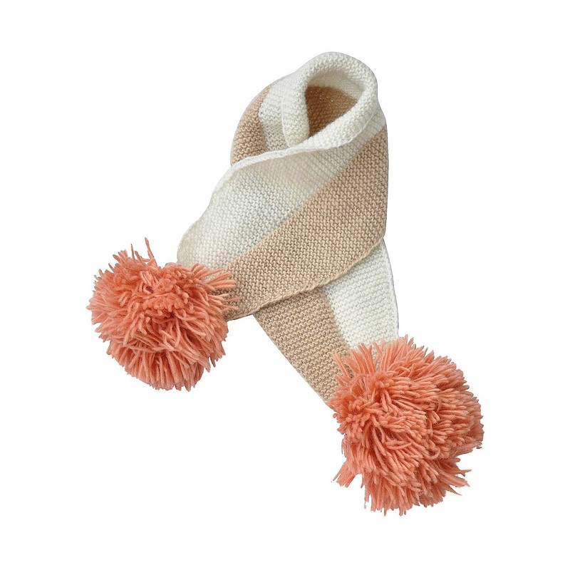 Hats Over Heels Crane Scarf Salmon/White