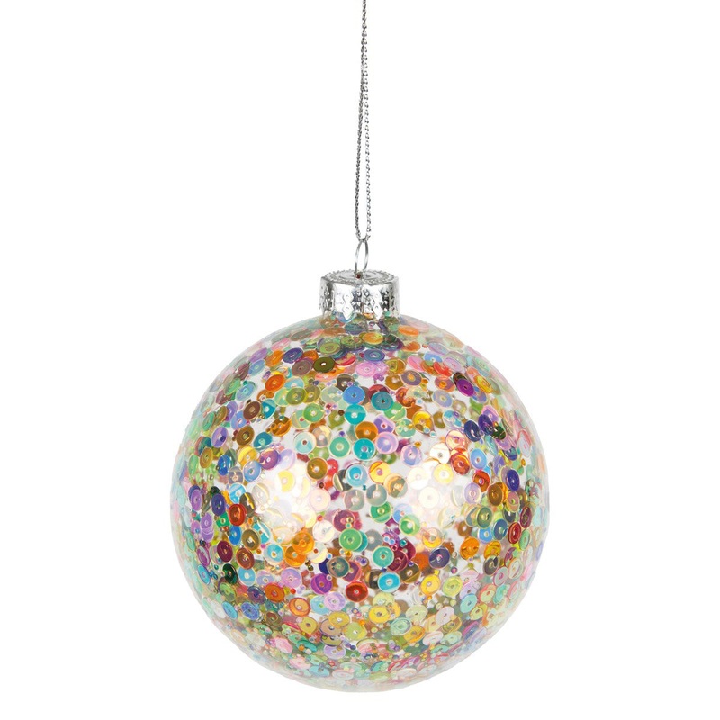 RJB Stone Multi Colour Sequins Bauble