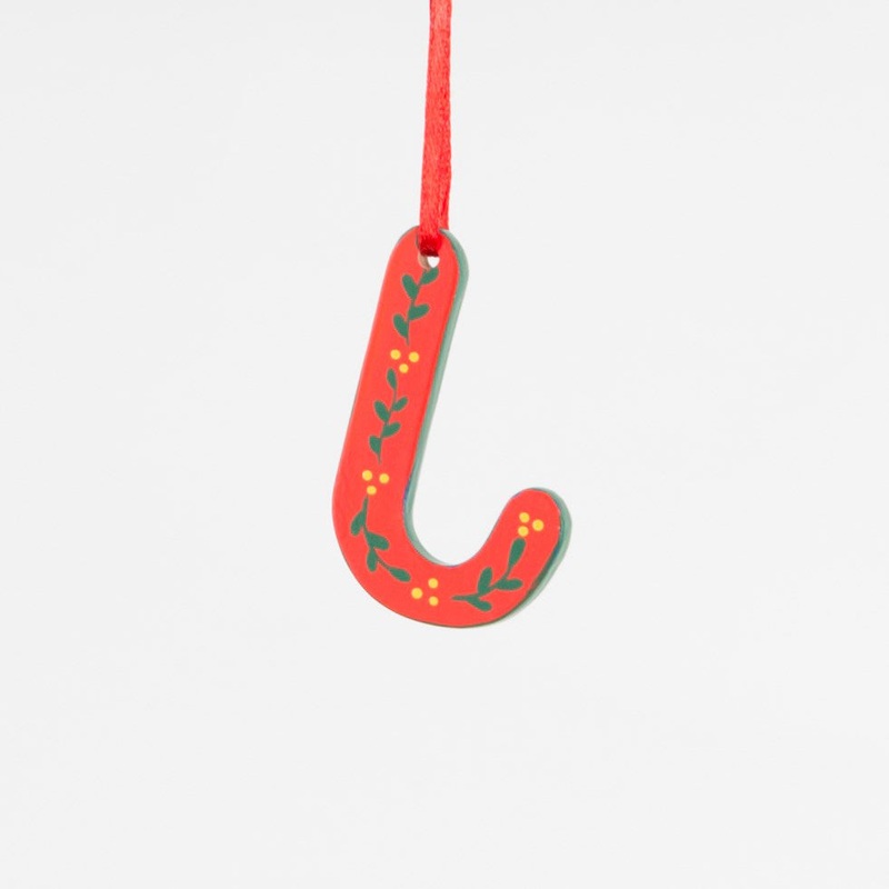 RJB Stone Retro Folk Art Alphabet Letter J Decoration