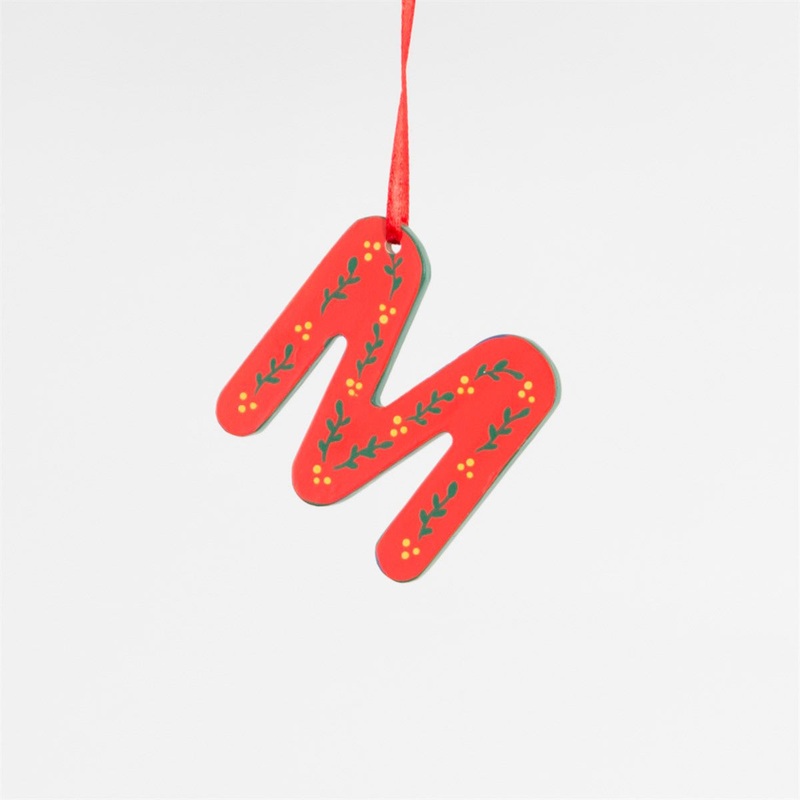 RJB Stone Retro Folk Art Alphabet Letter M Decoration