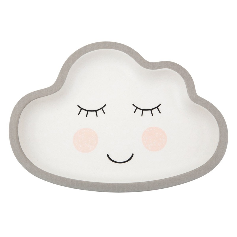 RJB Stone Sweet Dreams Cloud Bamboo Kid's Plate