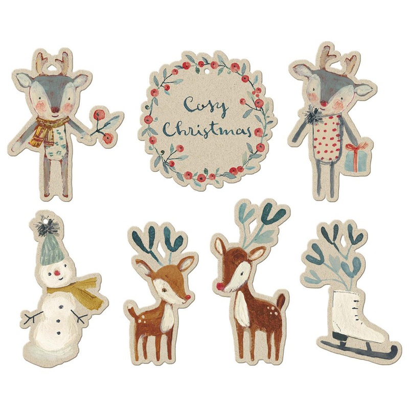 Maileg Cosy Christmas Gift Tags 14pcs