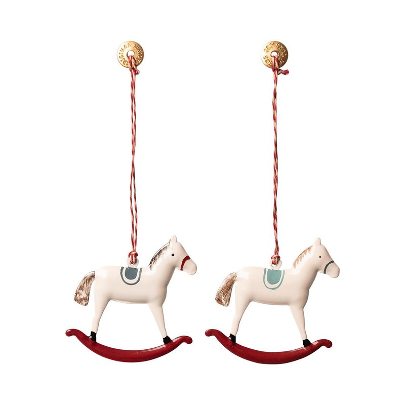 Maileg Ornament Rocking Horse - Metal 2 Ass