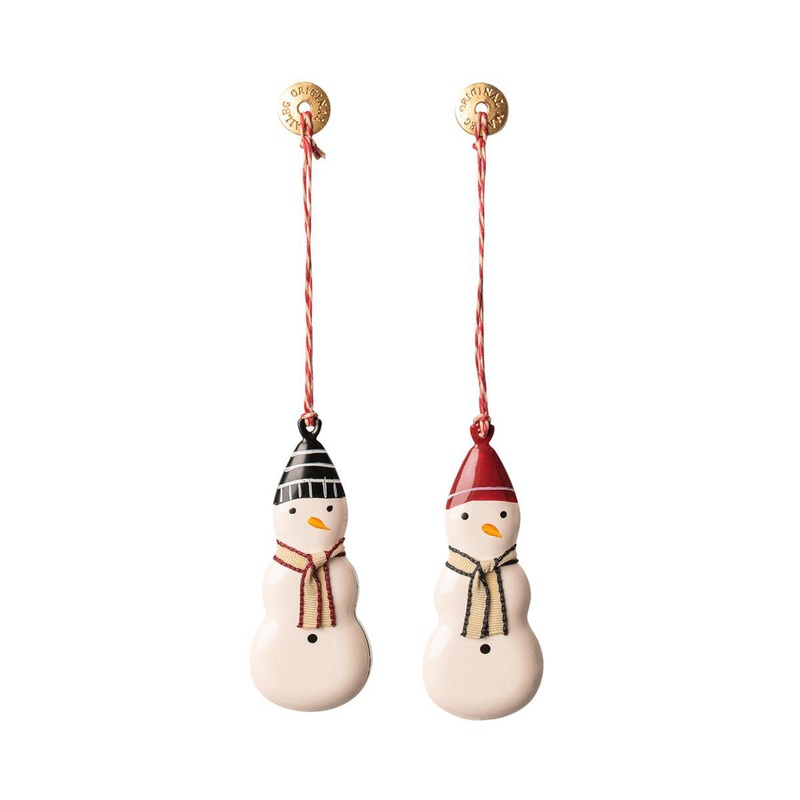 Maileg Ornament Snowman Metal 2 Ass