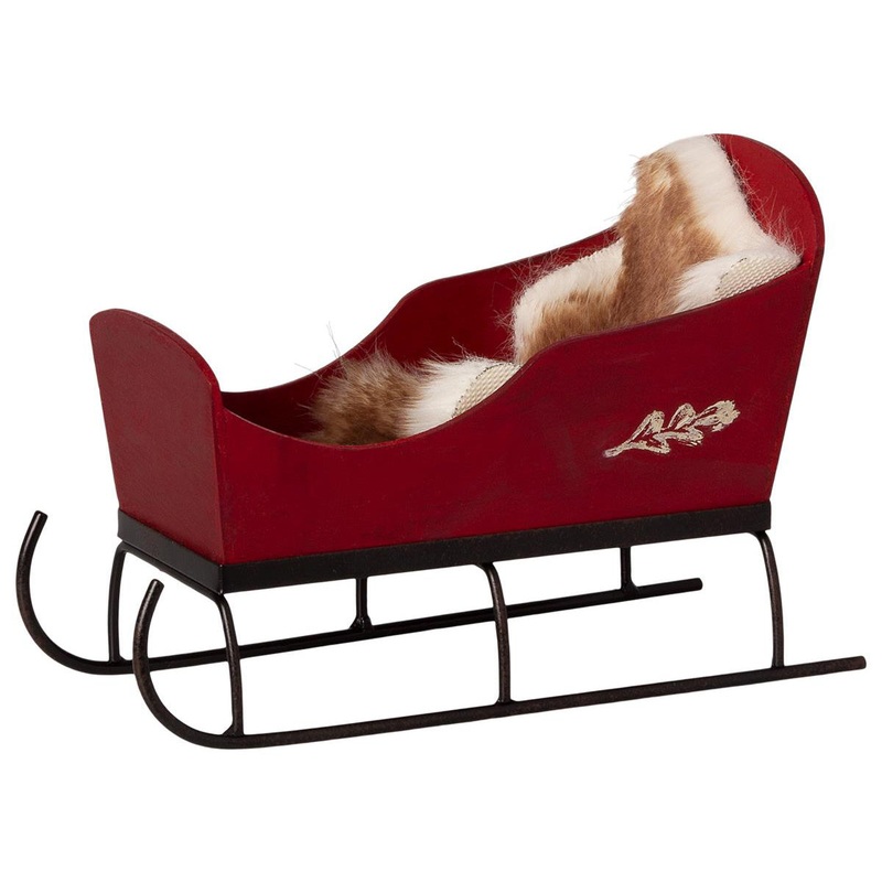 Maileg Sleigh Red
