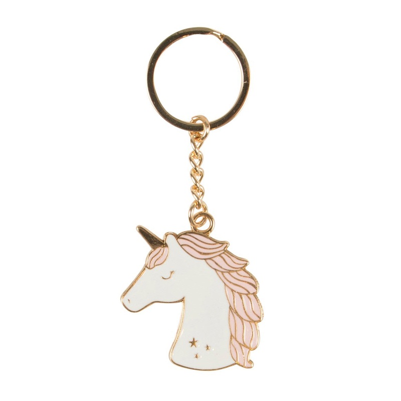 RJB Stone Rainbow Unicorn Keyring