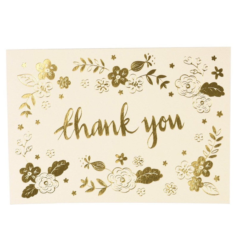 Rex Gold Thank You Card
