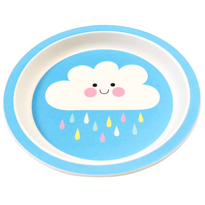 Rex Happy Cloud Bamboo Plate