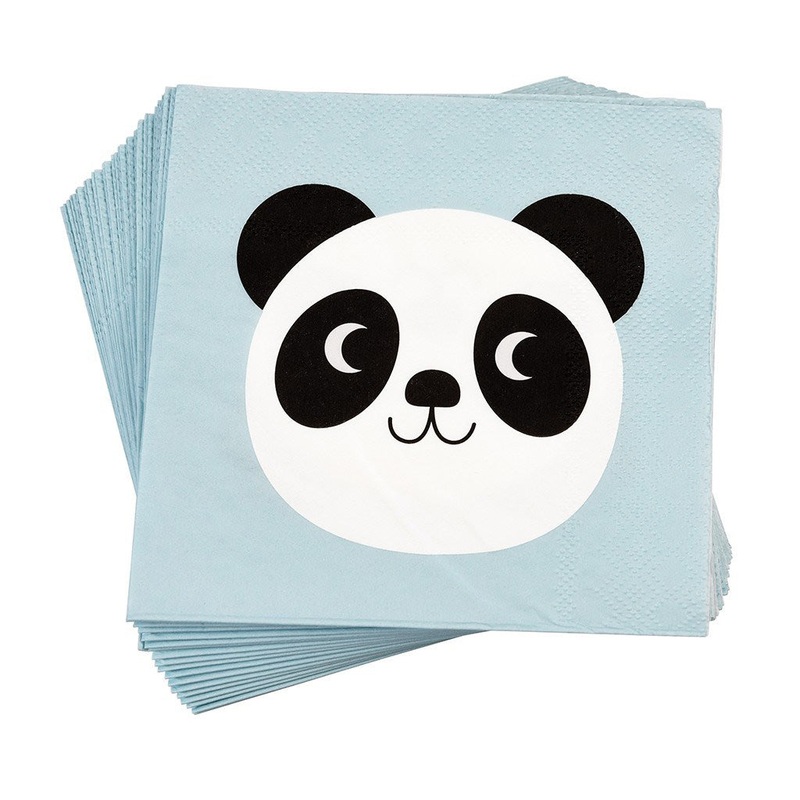 Rex Pack of 20 Miko The Panda Napkins
