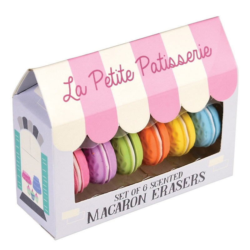 Rex Set of 6 Scented Macaron Erasers