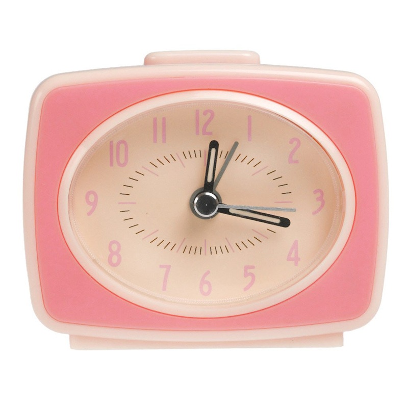 Rex Vintage TV Style Pink Alarm Clock
