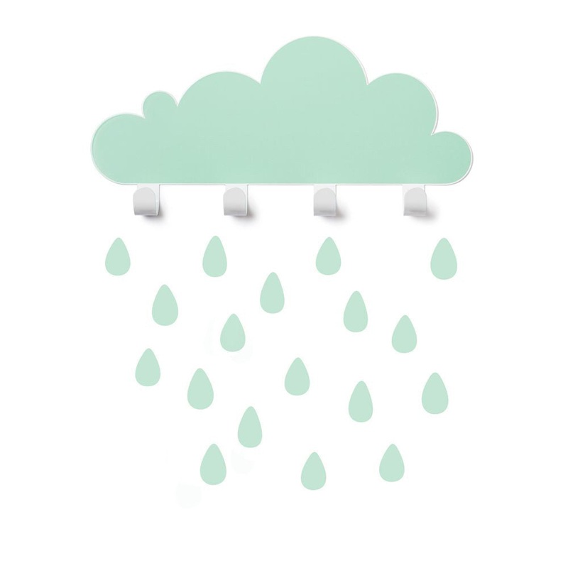 Tresxics Big Cloud & 18 Rain Drops Mint