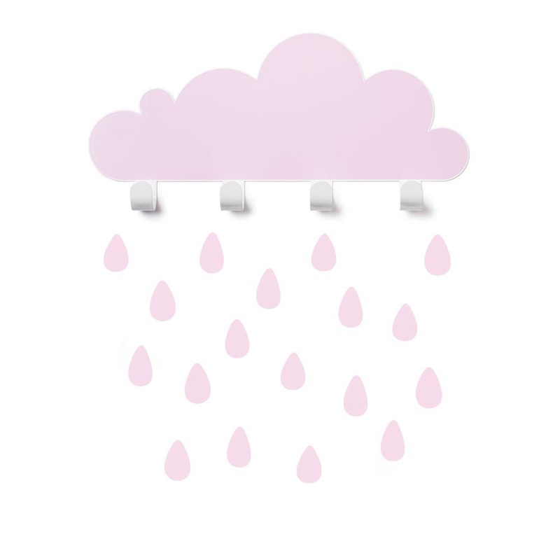 Tresxics Big Cloud & 18 Rain Drops Pink