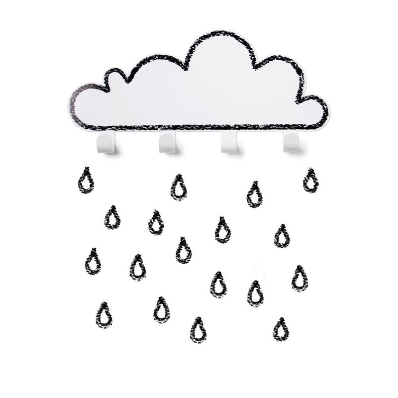 Tresxics Big Cloud & 18 Rain Drops White